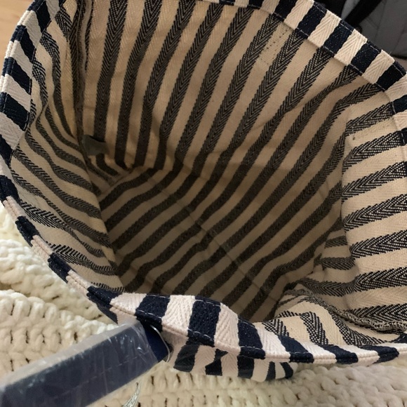 Striped Canvas Tote Bag - Picture 3 of 3